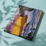 Malen nach Zahlen Meer mit Sonnenuntergang