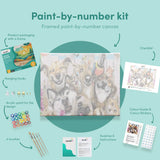 Painting by numbers Selfie Dogs