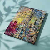 Painting by numbers Ship near city in the sea