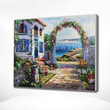 Painting by numbers Small House with Sea View