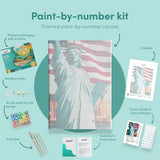 Painting by numbers Statue of Liberty, America