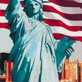 Painting by numbers Statue of Liberty, America