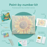 Painting by numbers Sunflower Yellow Orange