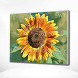 Painting by numbers Sunflower Yellow Orange