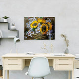 Schilderen op nummer Zonnebloemen en kamille