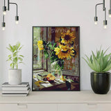 Painting by numbers Sunflowers with Apple