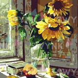 Painting by numbers Sunflowers with Apple