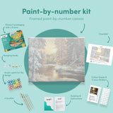 Painting by numbers Sunset Forest