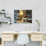 Painting by numbers Sunset Forest