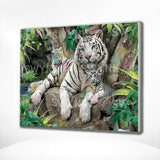 Painting by numbers Three Tigers in the Forest