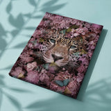 Pintar por números Tigre Rodeado de Hermosas Flores