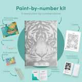 Schilderen op nummer Tijger