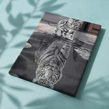 Painting by numbers Tigers Mirror Image