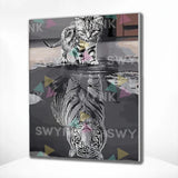 Peinture par numéros Tigres à image miroir