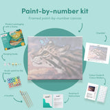 Painting by numbers Tiger with Blue Butterfly