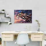 Painting by numbers Tiger with Blue Butterfly