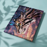 Painting by numbers Tiger with Blue Butterfly