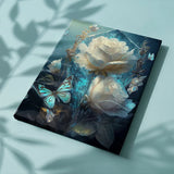 Malowanie po numerach Ponadczasowe białe kwiaty