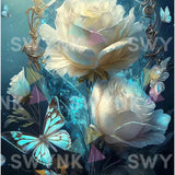 Paint by numbers Tid timeless: Hvide Blomster