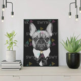 Pintar por numeros Bulldog Fuerte