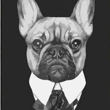 Malen nach Zahlen Tough Bulldog