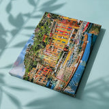 Malen nach Zahlen Stadt mit Boot