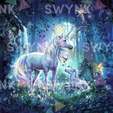Painting by numbers Unicorns in the Forest