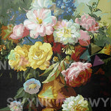 Malowanie po numerach Wazon z kolorowymi kwiatami