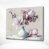 Painting by numbers White Flowers in a Vase