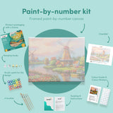 Malen nach Zahlen Windmühlen