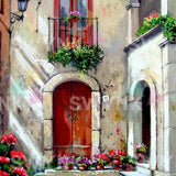 Painting by numbers Window House