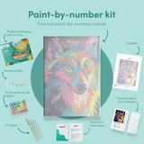 Painting by numbers Wolf