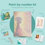 Painting by numbers Woman Autumn