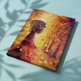 Painting by numbers Woman Autumn