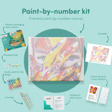 Painting by numbers Woman with paint