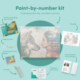Painting by numbers Woman and Wolf