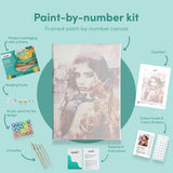 Painting by numbers Woman and Fox