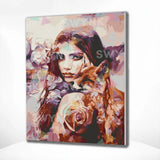 Painting by numbers Woman and Fox
