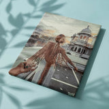 Schilderen op nummers Vrouw in de stad