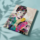 Painting by numbers Woman with coloured shades