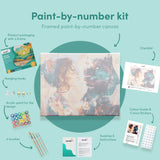 Malen nach Zahlen Frau mit Leopard