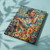 Paint by numbers Kvinde med gule farver