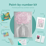 Painting by numbers Woman with Purple Flower