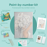 Painting by numbers Woman with White Flower