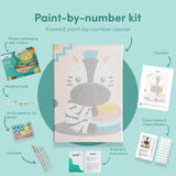 Painting by numbers Zebra with Hat