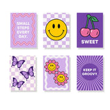 Purple Haze - Mini Paint by Numbers Sæt med 6