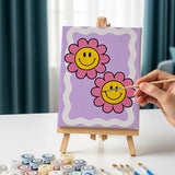 Purple Haze - Mini Paint by Numbers Sæt med 6