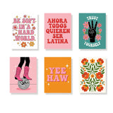 Retro Authorized - Mini Painting by numbers Set of 6