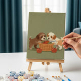 Retro Dog Days - Mini Painting by numbers Set of 6
