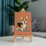 Retro Dog Days - Mini Painting by numbers Set of 6